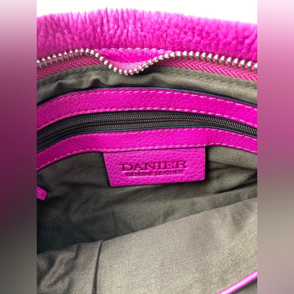 Pink Leather Danier Handbag - Picture 4 of 6